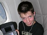 Ecuador Quito 01-02 Peter Ryan Relaxing On Airplane On The Way To Quito Peter Ryan relaxed with his Ipod and DS on the plane to Quito.